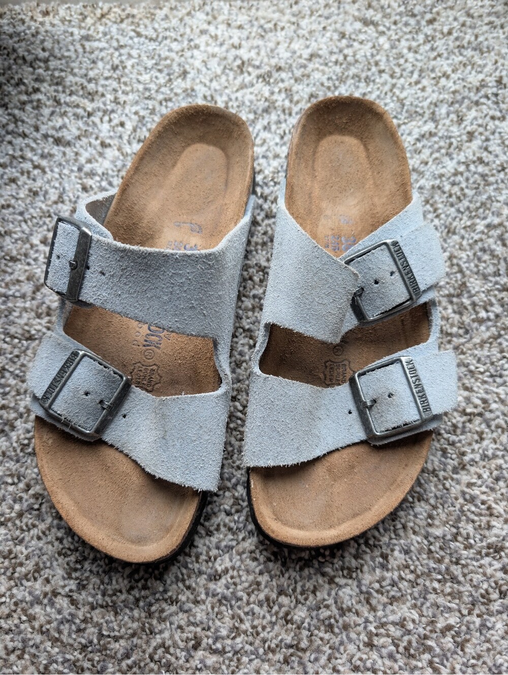 Birkenstock Arizona Soft Footbed Suede Sandals Size 38EU 7-7.5US